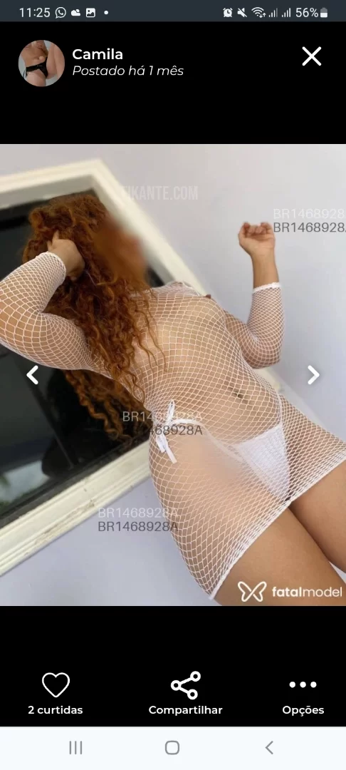 Camila ruivinha - foto no feed de Porto Velho