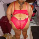 Foto de Rainha do oral e vaginal Jane Silva: Cuida vem rasgar minha langeirie de renda vermelha cheia de amor pra te dar baby sua loirona turbinada