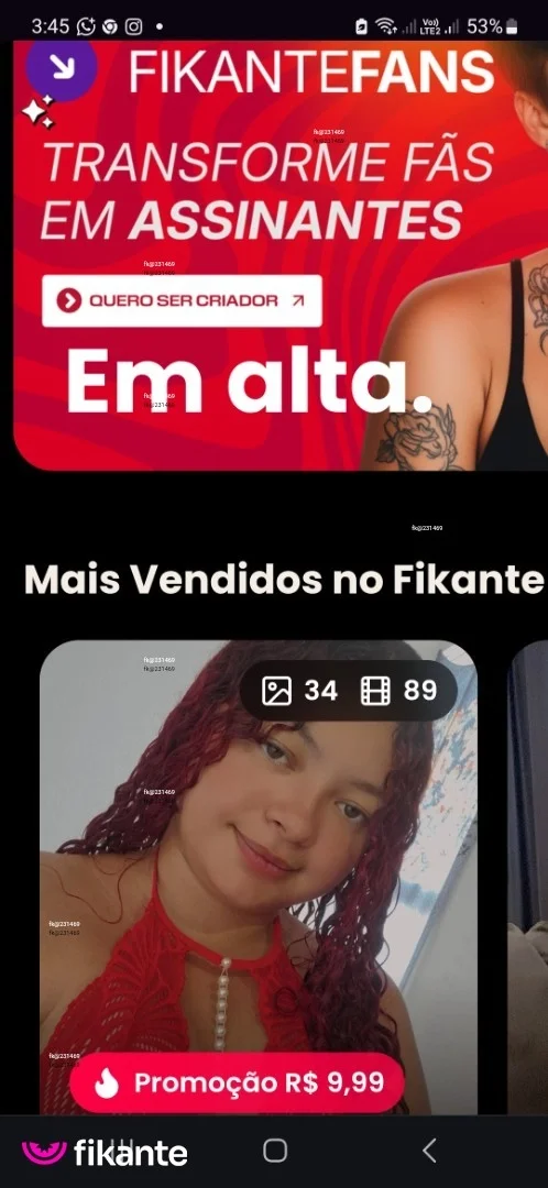 Branquinha - foto no feed de sexo virtual