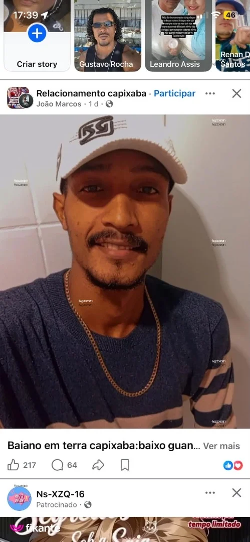 João - foto no feed de Vila Velha