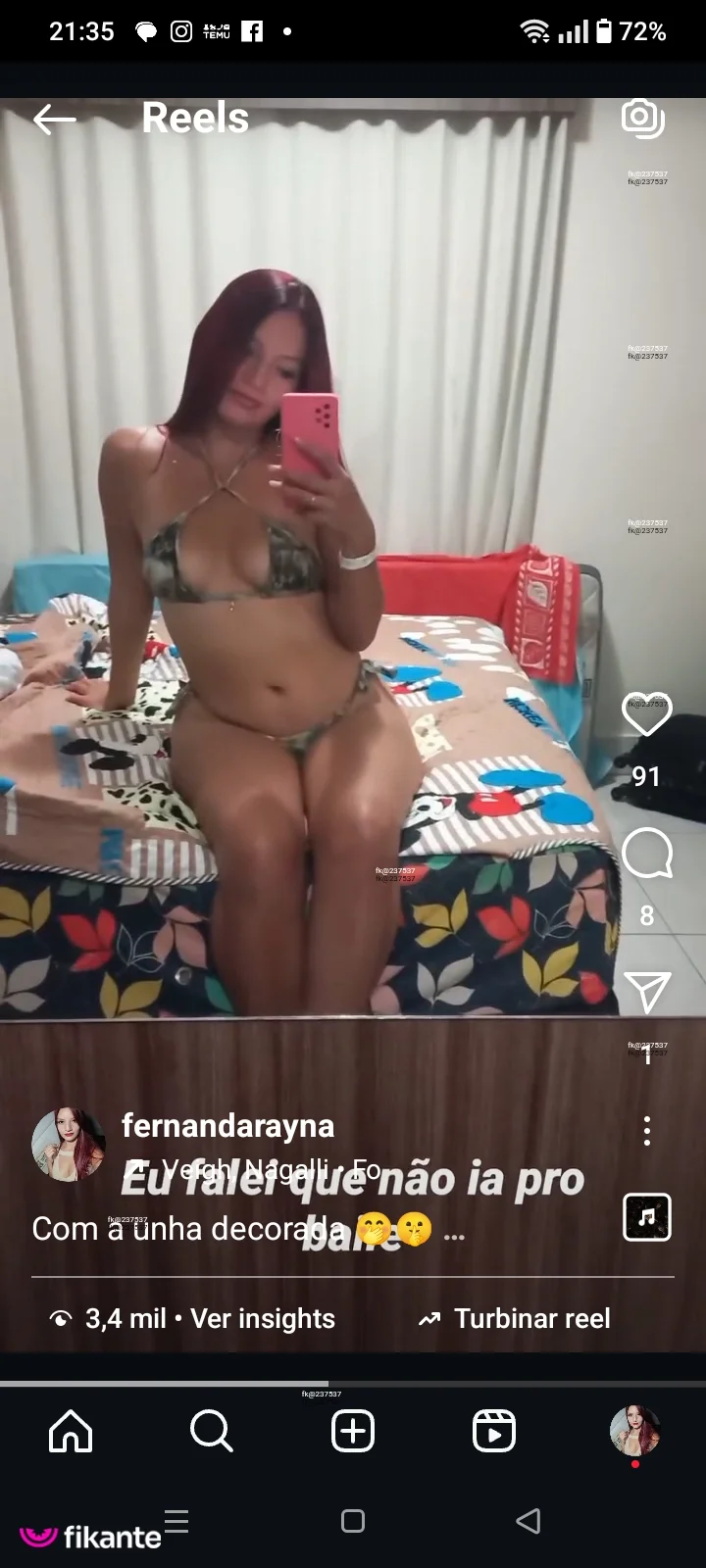 Ruiva - foto no feed de Rio Verde
