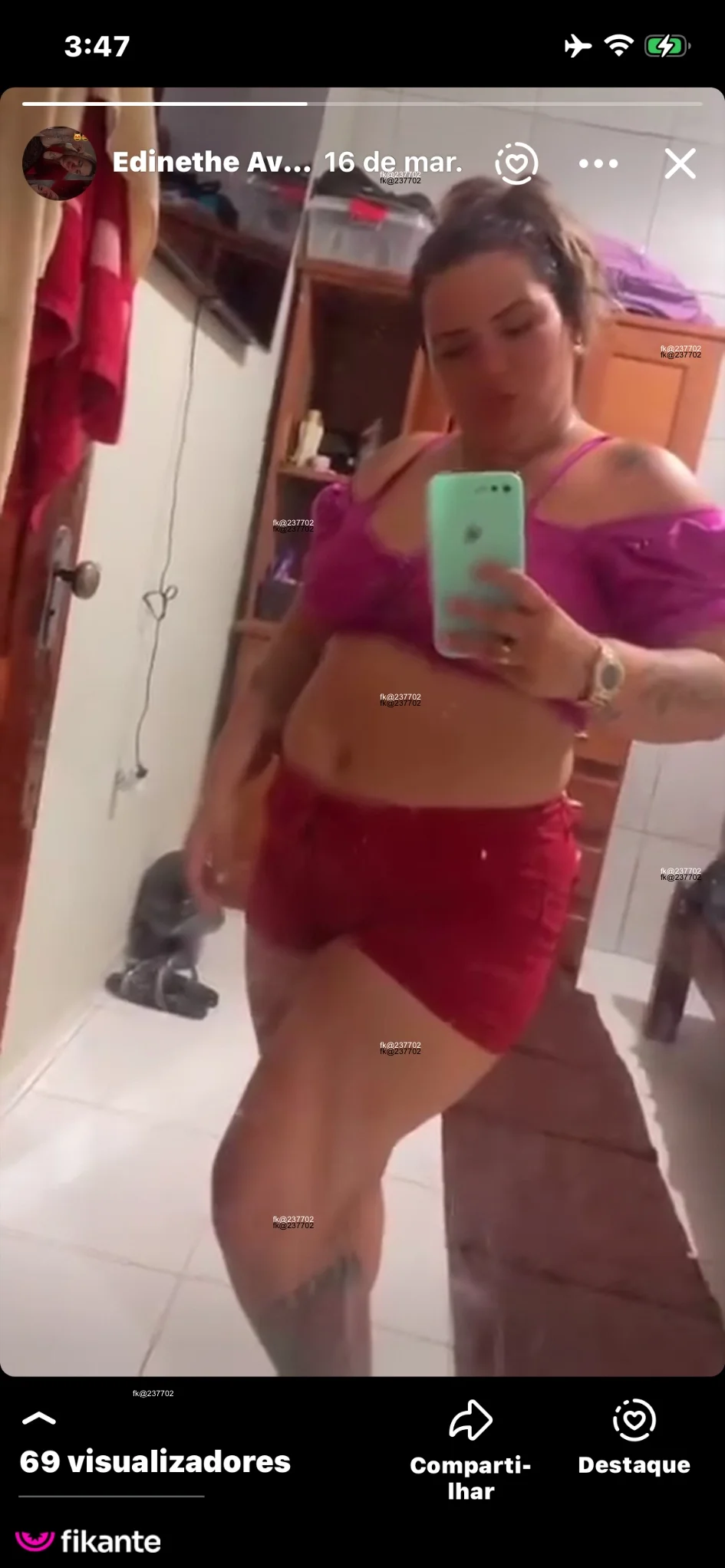Bianca - foto no feed de Benevides