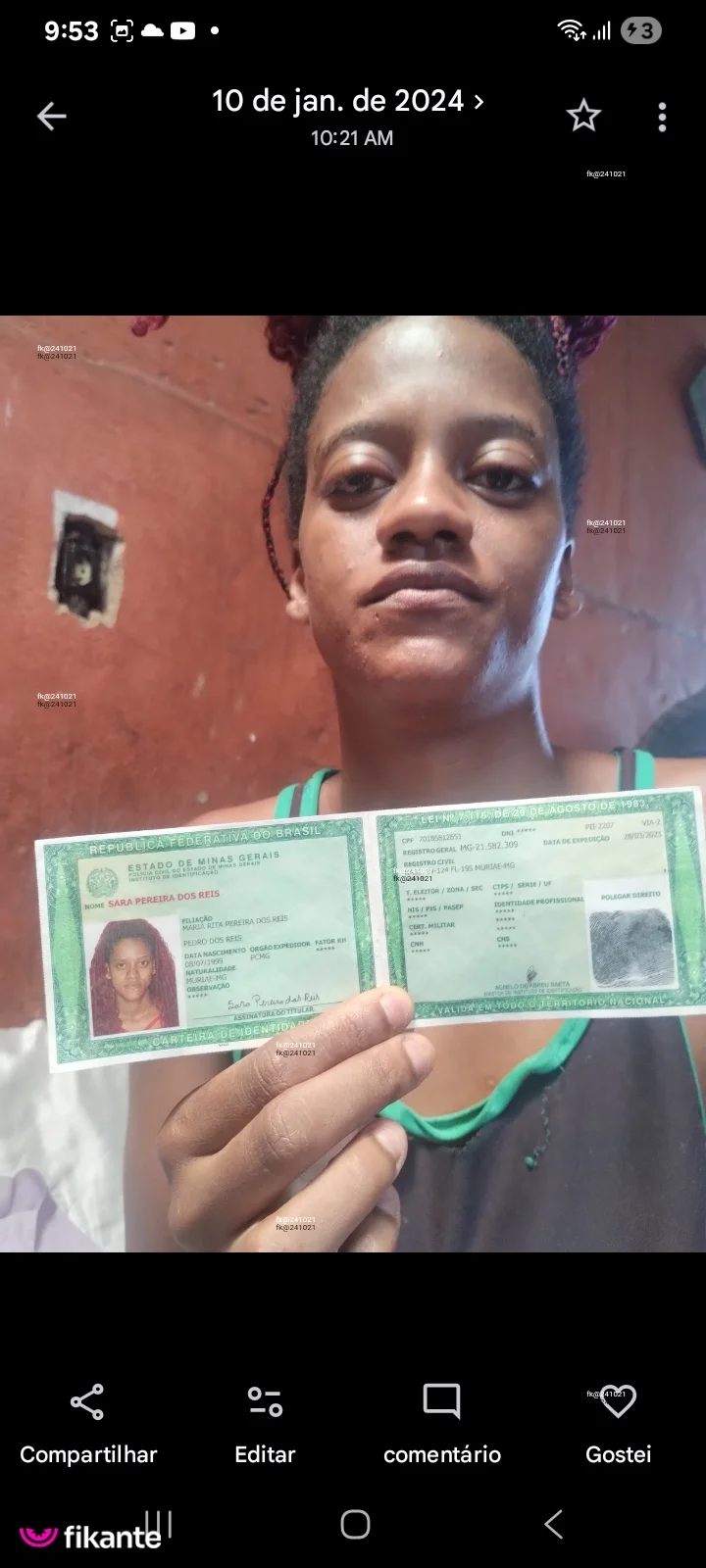 Alexia - foto no feed de Muriaé
