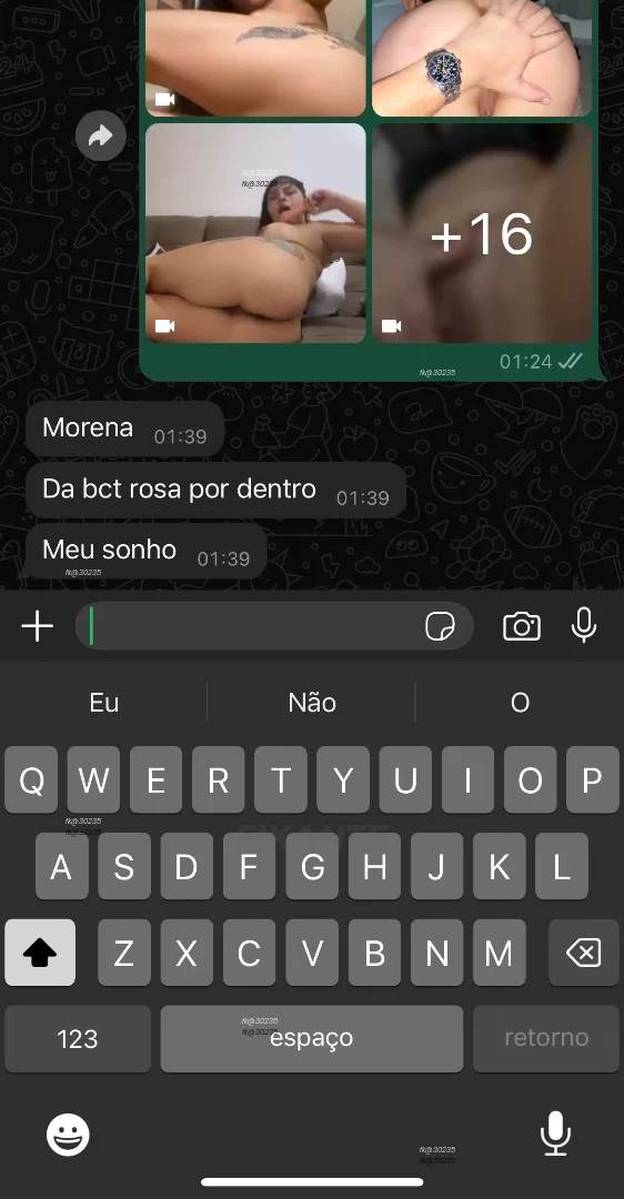 ATRIZ NINFETA BASILEIRINHA - foto no feed de sexo virtual