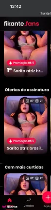 ATRIZ NINFETA BASILEIRINHA - foto no feed de sexo virtual