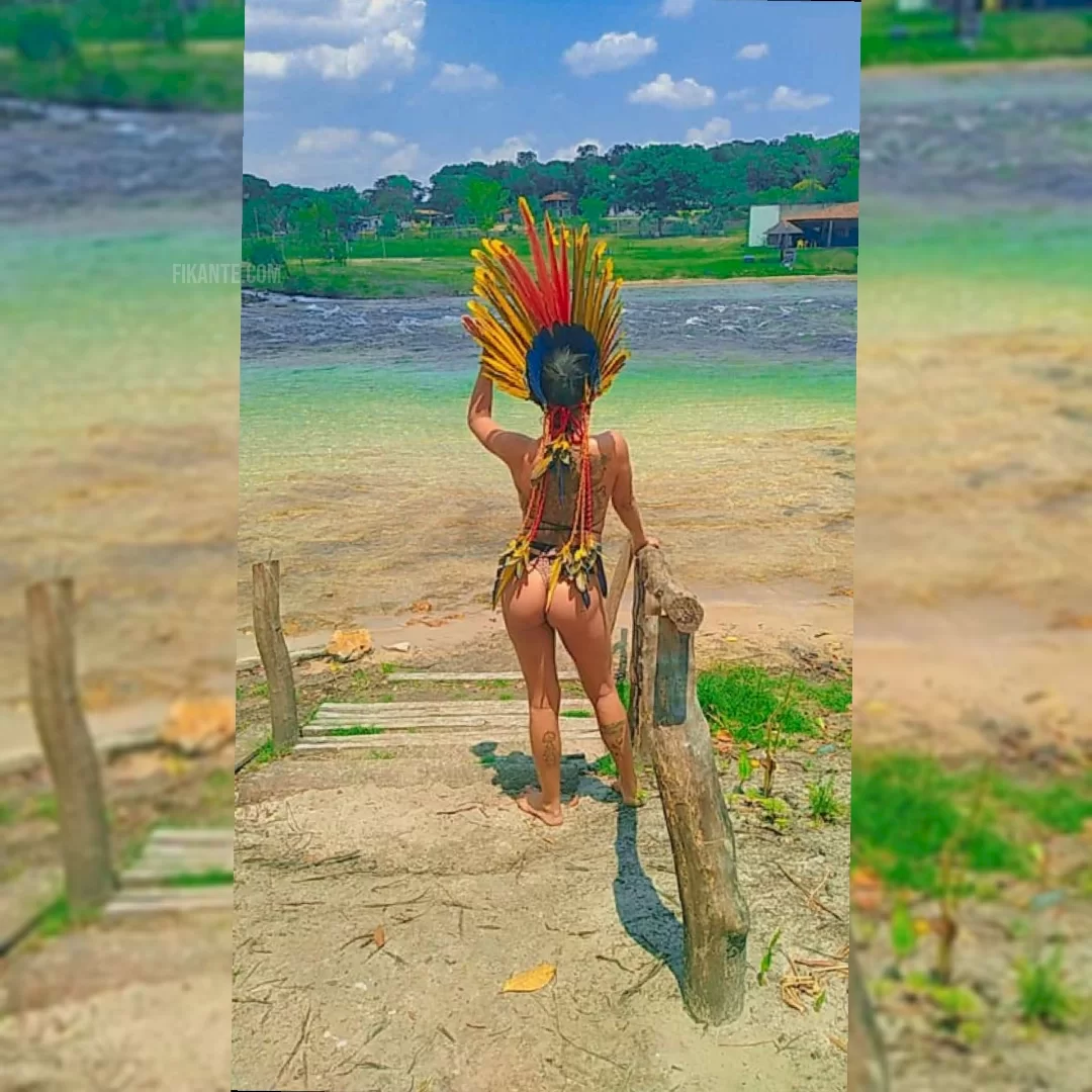 Morena tatuada - foto no feed de Ouro Preto do Oeste